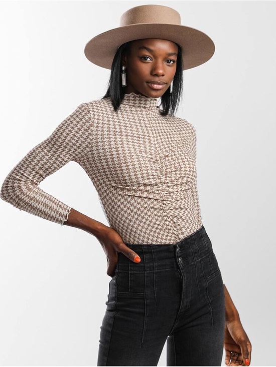 Free People Tops - Free People Little Crush Houndstooth Top